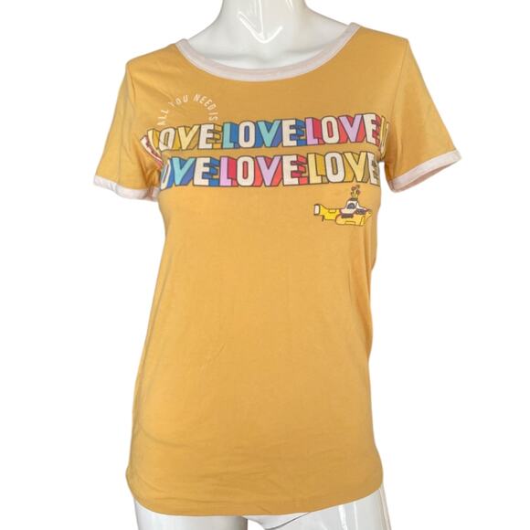 The Beatles All You Need Is Love Yellow Submarine Top XS - Picture 1 of 3